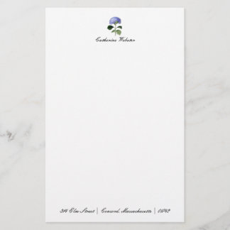 Botanical Hydrangea Stationery