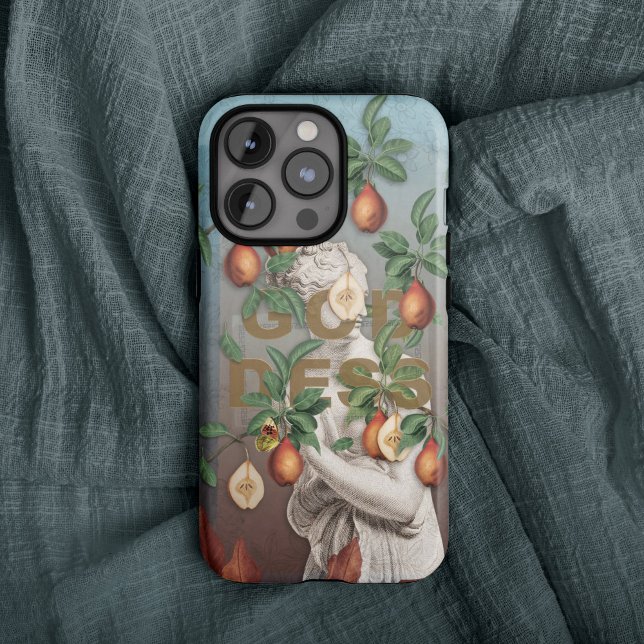Botanical Illustration Collage Goddess Venus  iPhone Case (Creator Uploaded)