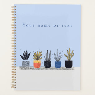 Botanical Illustration potted house plants Planner