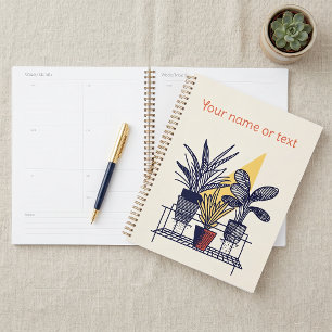 Botanical Illustration potted house plants Planner