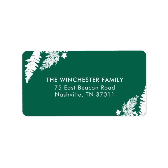 Botanical Impressions Address Label (Front)