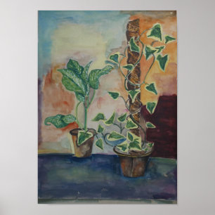 Botanical Indoor Plants Wall Art Print
