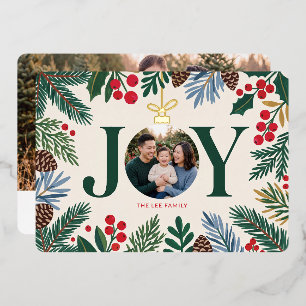 Botanical Joy Family Photo Christmas