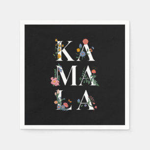 Botanical Kamala Harris Voting 2024 Floral Voter Napkin