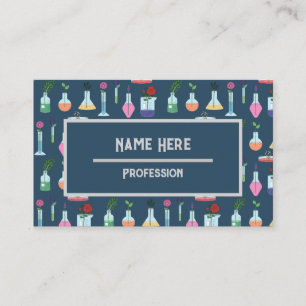 Botanical Lab Equipment Business Card