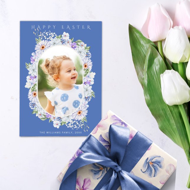 Botanical Lace Floral Easter Photo Card (Creator Uploaded)