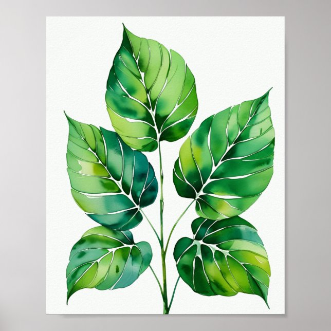 Botanical Leaf Art Print (Front)