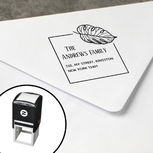Botanical Leaf Self-inking Stamp