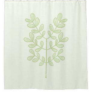 Botanical Leaf Shower Curtain