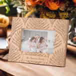 Botanical Leaves Custom Family Etched Frames<br><div class="desc">A custom etched photo frame perfect for displaying photos from family photo shoots,  vacations and reunions.</div>