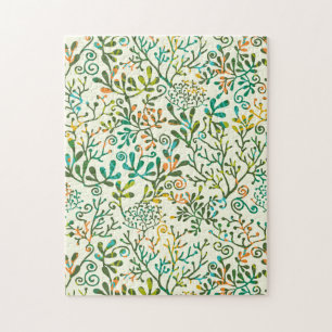 Botanical Leaves Greenery Natural Jigsaw Puzzle
