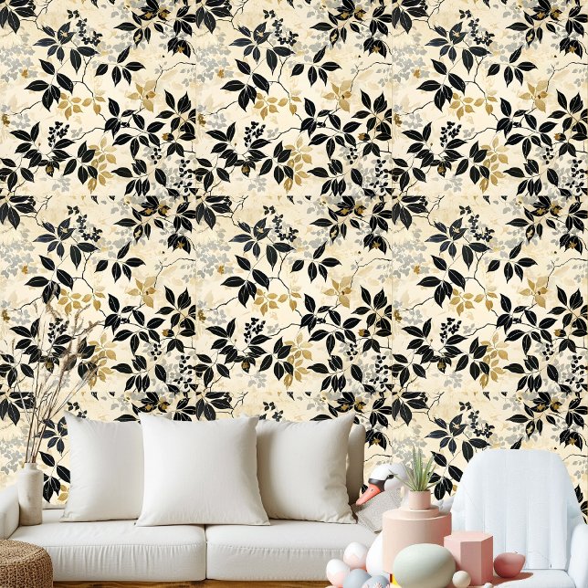 Botanical leaves rainforest nature greenery decor wallpaper (Botanical leaves rainforest nature greenery decor wallpaper)