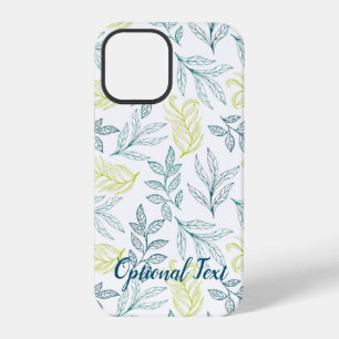 Botanical Leaves & Twiggy Branches Pattern iPhone 12 Pro Case