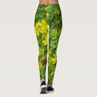 Botanical Leggings Creeping Jenny XS XL Jogging