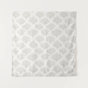 Botanical Line Bouquet Pattern Tapestry