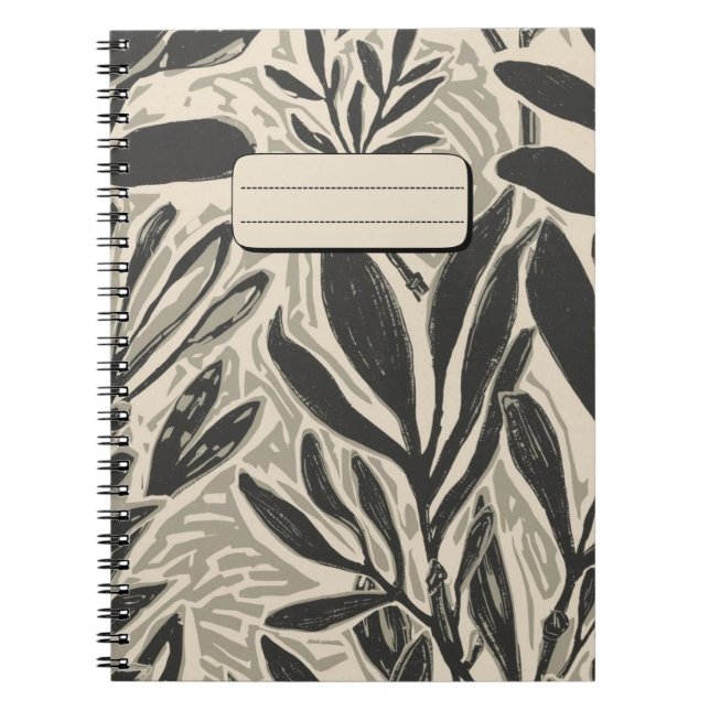 Botanical Linocut Notebook (Front)