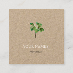 BOTANICAL "MAGNOLIA" BUSINESS CARD BY REDOUTÉ