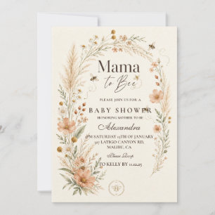Botanical Mama To Bee Baby Shower Invitation