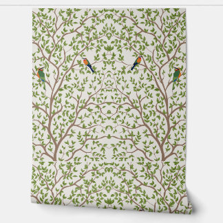 Botanical Marble Pattern Smooth Vinyl Wallpaper