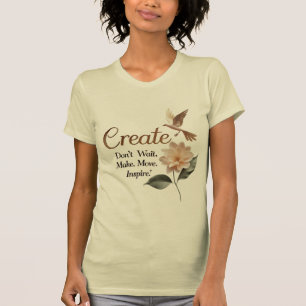 Botanical Minimal Quote Slim Fit Tee for Inspired