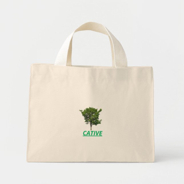 Botanical Minimalist Design Fabric Tote Bag (Front)