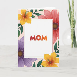 Botanical Mom Message Card