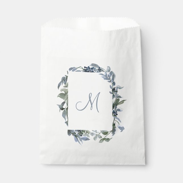 Botanical Monogram Favour Bags (Front)