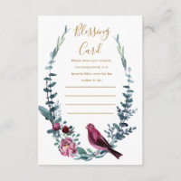 Botanical Mother's Blessing Card Prayers Note Card