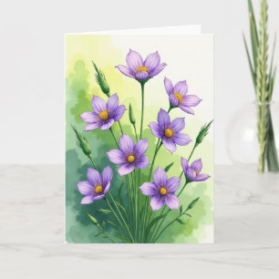 Botanical Mothers Day Watercolor Card