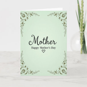 Botanical Mothers Love Day Card