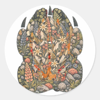 Botanical Mountain Goat Hoof Alpine Nature Sticker
