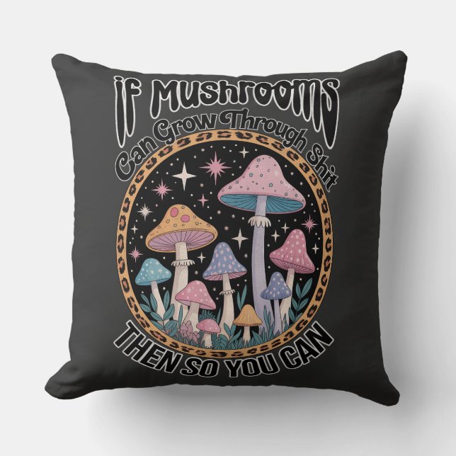 Botanical Mushroom Cushion (Front)