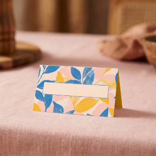 Botanical Name Place Card Handwritten Name Space