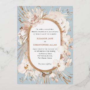 Botanical neutral watercolor floral garden wedding