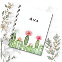 Botanical Notebook – Blooming Cactus Garden 🌵