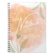 Botanical Notebook With College Ruled