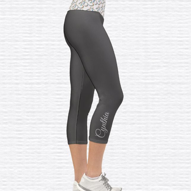 Botanical Om Symbol High Waisted Capri Leggings (Creator Uploaded)
