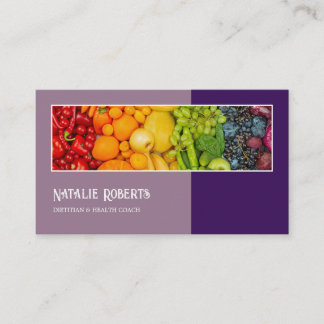 Botanical Organic Nutrition Coach Appointment Business Card