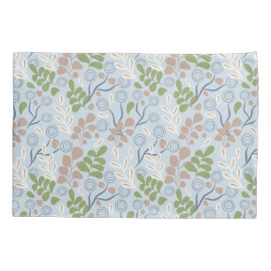 Botanical organic shapes pillowcase