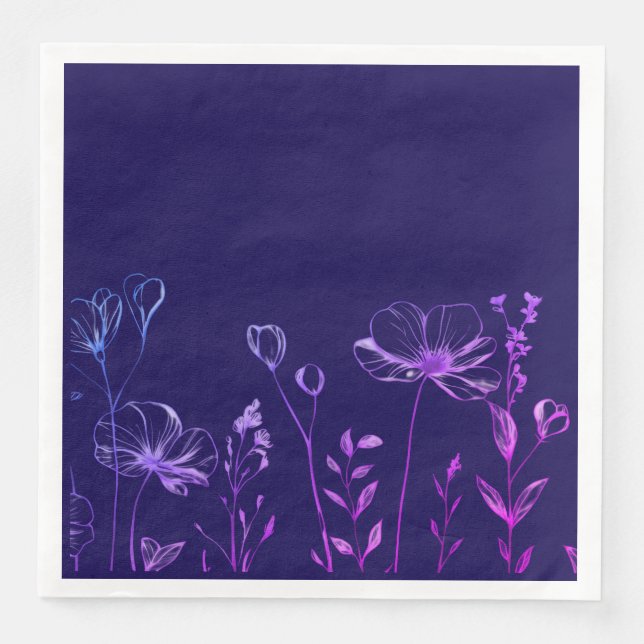  Botanical Party Table Decor" Napkin (Front)