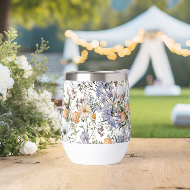 Botanical pastel colours wildflower summer floral (Wedding)