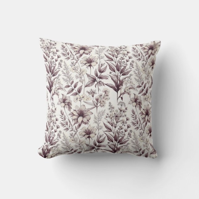 Botanical Pattern Cushion (Front)