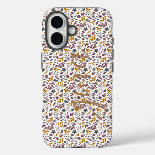 Botanical Pattern Customise iPhone 16 Case