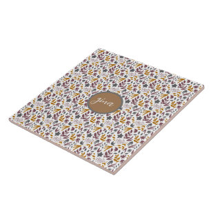 Botanical Pattern Customise Tile