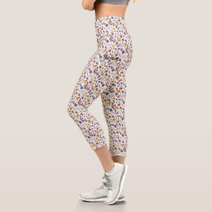 Botanical Pattern Customize Capri Leggings