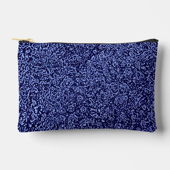 Botanical Pattern in Blue 1 Accessory Pouch (Front)