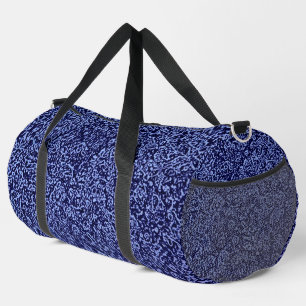 Botanical Pattern in Blue 1 Duffle Bag