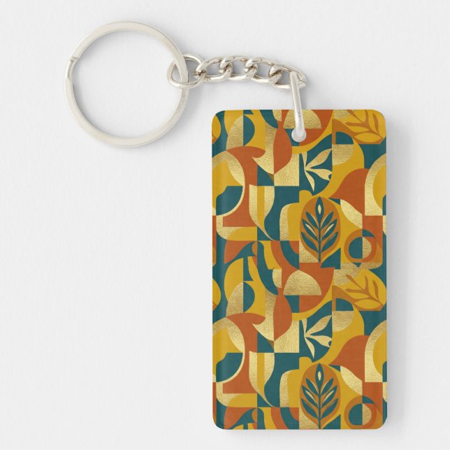 Botanical Pattern Key Ring (Front)