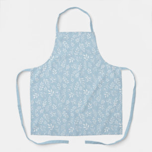 Botanical Pattern Light Blue - Apron