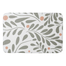 Botanical Pattern Sage green leaves